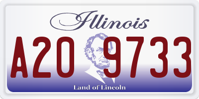 IL license plate A209733