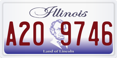 IL license plate A209746