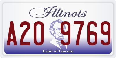 IL license plate A209769