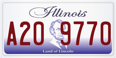 IL license plate A209770