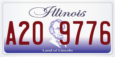IL license plate A209776