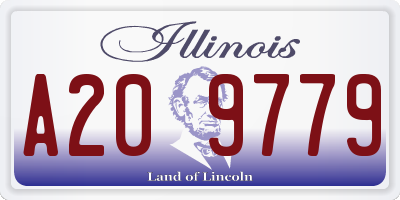IL license plate A209779