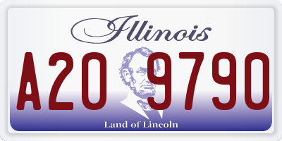 IL license plate A209790