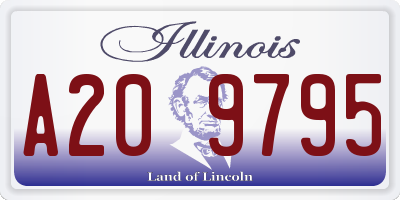 IL license plate A209795