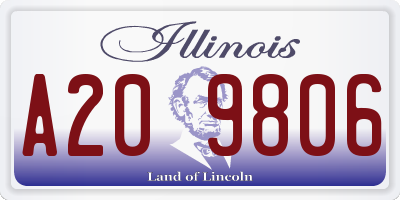 IL license plate A209806