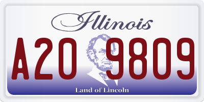 IL license plate A209809