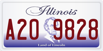 IL license plate A209828
