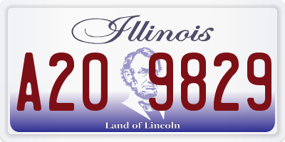 IL license plate A209829