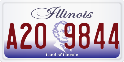 IL license plate A209844