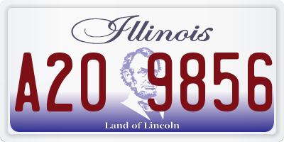 IL license plate A209856