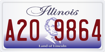 IL license plate A209864