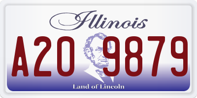 IL license plate A209879