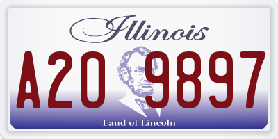 IL license plate A209897
