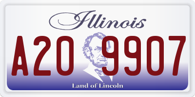 IL license plate A209907