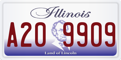 IL license plate A209909