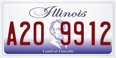 IL license plate A209912