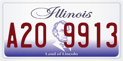 IL license plate A209913