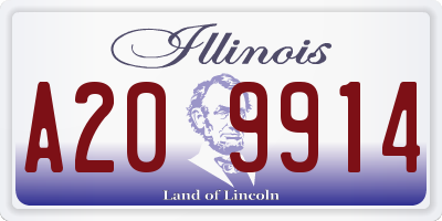 IL license plate A209914