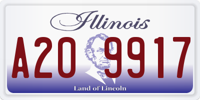 IL license plate A209917