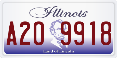 IL license plate A209918