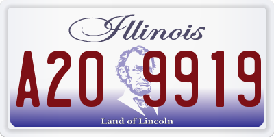 IL license plate A209919