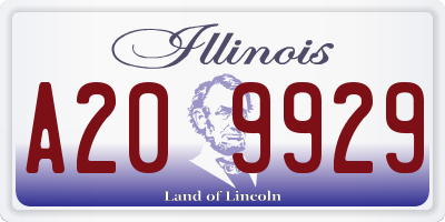 IL license plate A209929