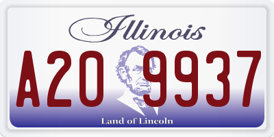 IL license plate A209937