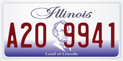 IL license plate A209941