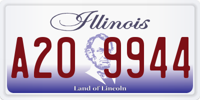 IL license plate A209944
