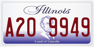 IL license plate A209949