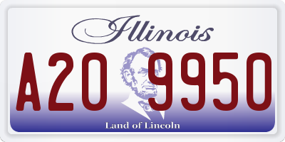 IL license plate A209950