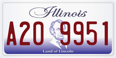 IL license plate A209951