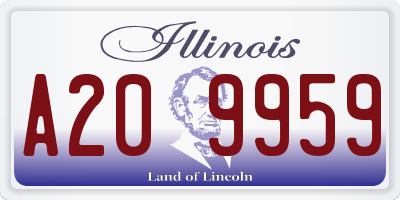 IL license plate A209959