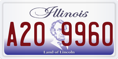 IL license plate A209960