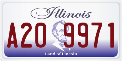 IL license plate A209971