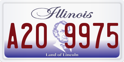 IL license plate A209975