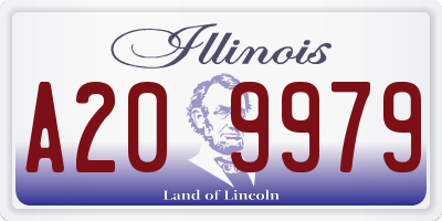IL license plate A209979
