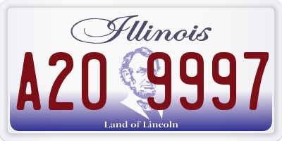 IL license plate A209997