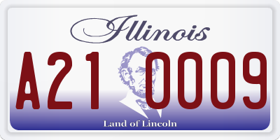 IL license plate A210009