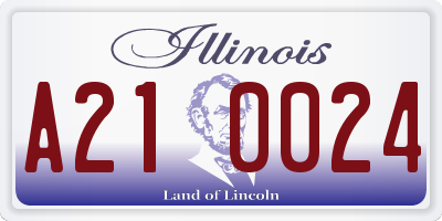 IL license plate A210024