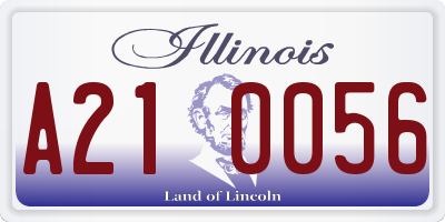 IL license plate A210056