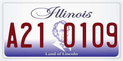 IL license plate A210109