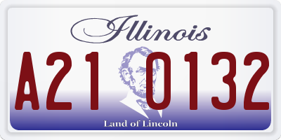 IL license plate A210132
