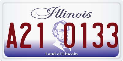IL license plate A210133