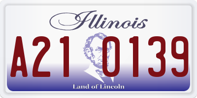 IL license plate A210139
