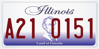 IL license plate A210151