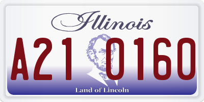 IL license plate A210160