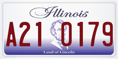 IL license plate A210179