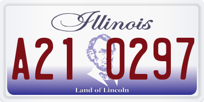 IL license plate A210297