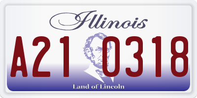 IL license plate A210318